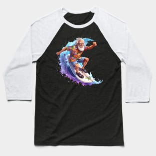 ny Grandpa Surfing 2 Baseball T-Shirt